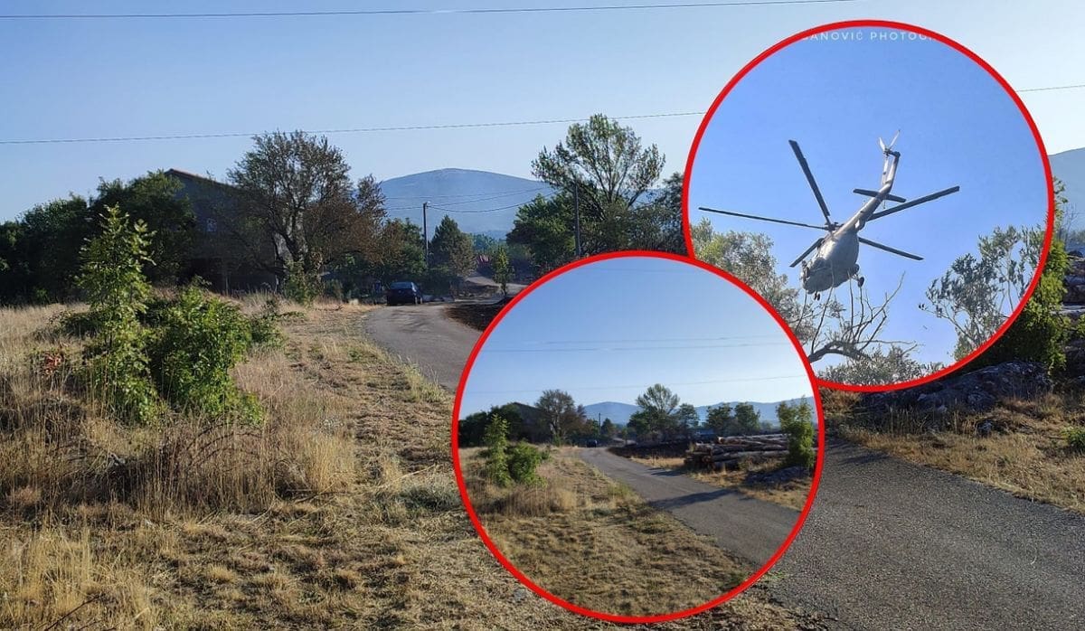 Vatrogasci cijelu noć dežurali na požarištu kod Peruće: Izgorjela stara kuća i 50 hektara površine