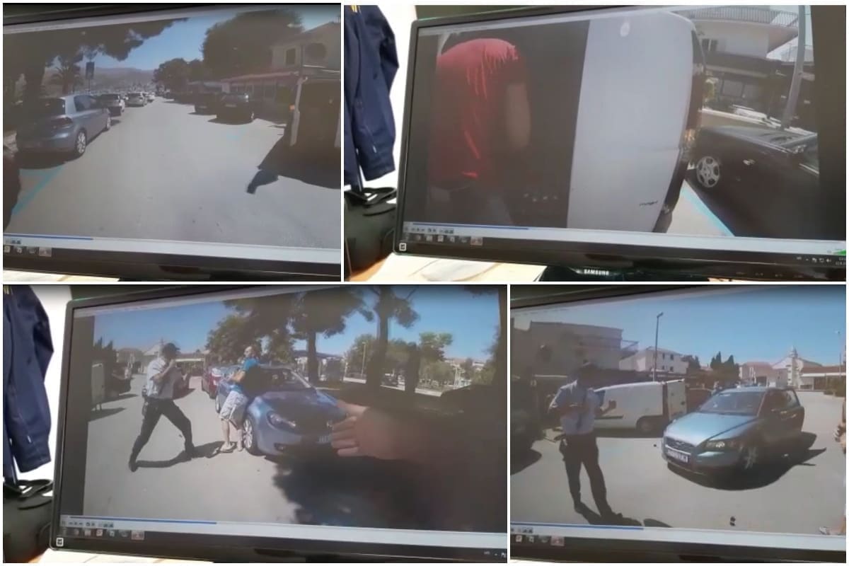 TUČNJAVA U STOBREČU Brutalan napad na prometnog redara. Čuju se dječji krikovi, zapomaganje i psovke