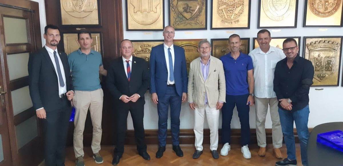 Puljak primio Hahna, Čeferina i Mijatovića: "Zadovoljstvo je boraviti u slavnom sportskom gradu"