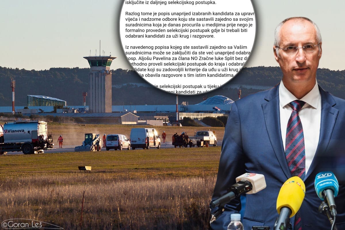 NAKON ŠTO JE "PROCURILA" LISTA, KANDIDAT ZA NO ZRAČNE LUKE ODUSTAO! Pisao Puljku: "Ovo je farsa od natječaja, isključite me iz daljnjeg selekcijskog postupka"