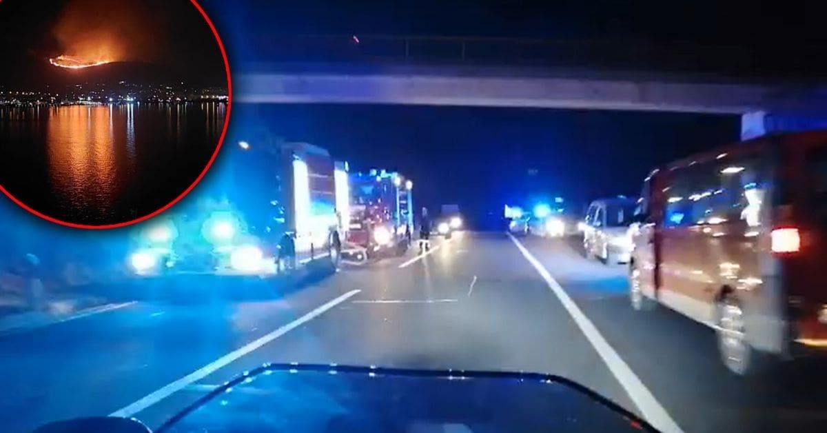 Trogirski gradonačelnik: Moguće je zatvaranje trogirske obilaznice zbog požara