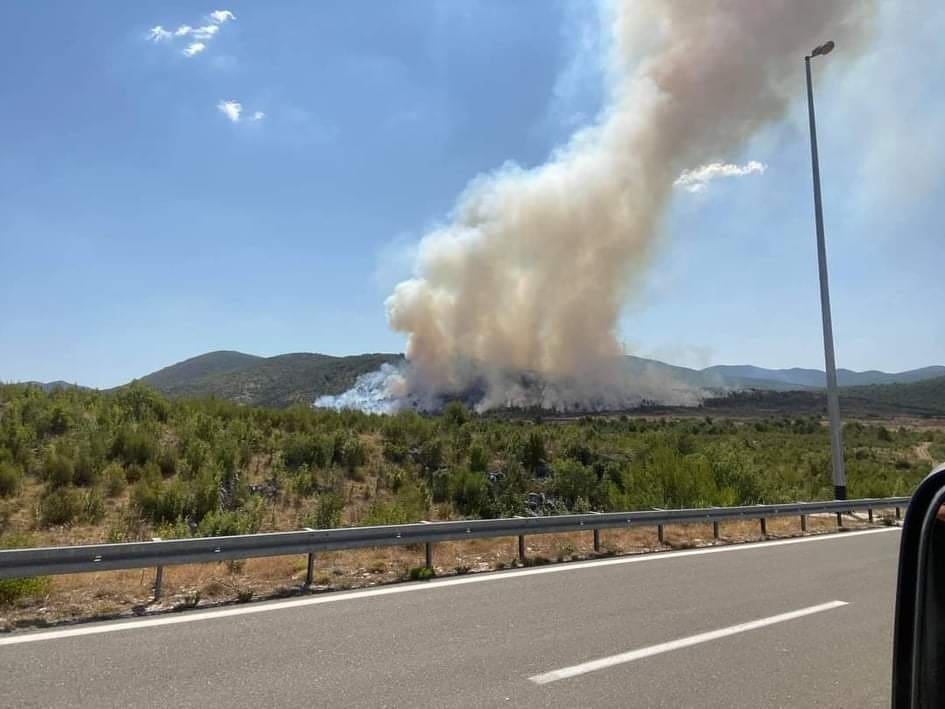 OPET PLANULO U DALMACIJI Zahvaćena je borova šuma, preko 30 vatrogasaca je na terenu: "Stiže kanader i dodatna pomoć"