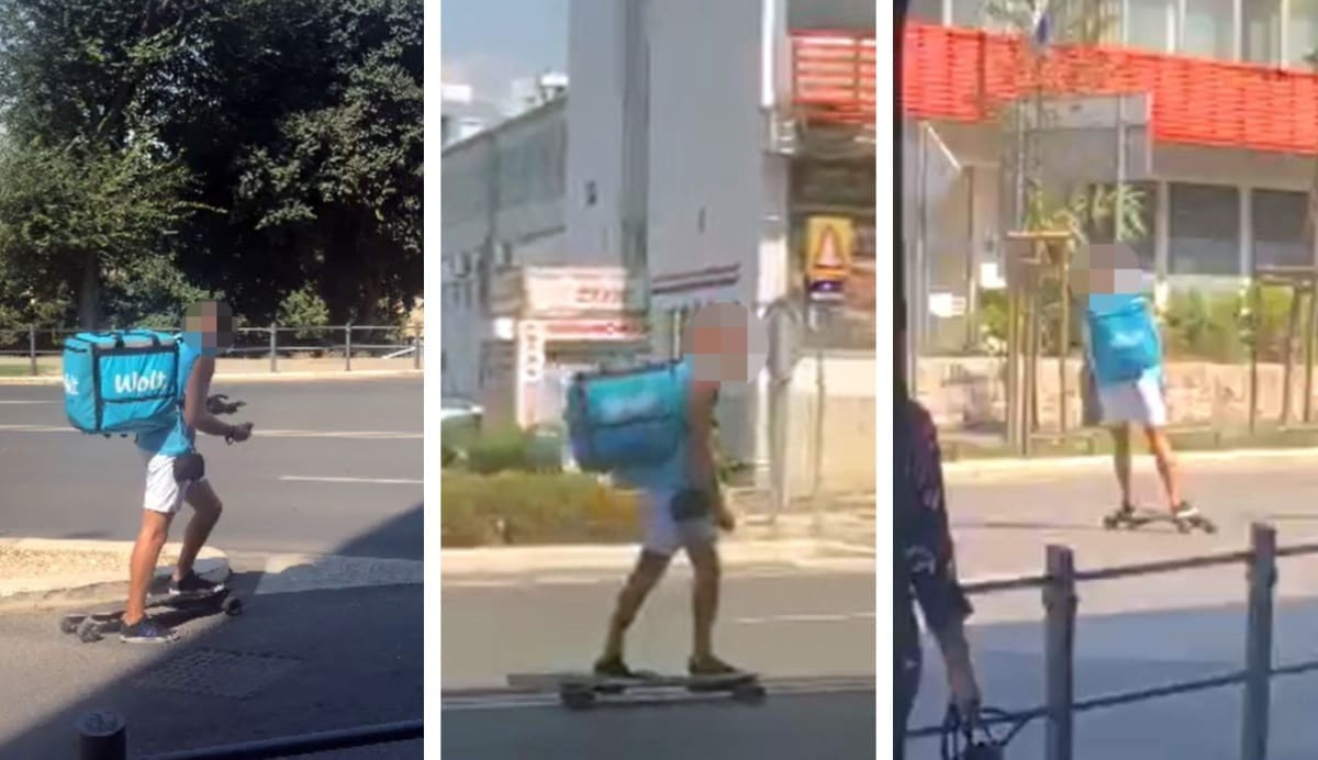 SAMO U SPLITU Dostava na skejtu preko četiri pune trake: "Juri sve dok ga netko ne bude vidio..."