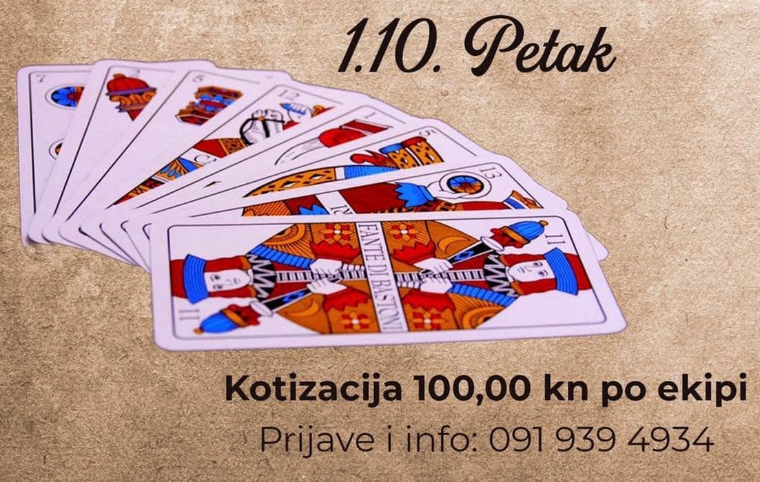 IDU VAS DOBRO BRIŠKULA I TREŠETA? Prijavite se na Svjetsko prvenstvo u kartanju koje će se u Splitu održati ovog listopada