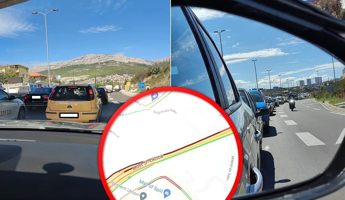 SPLITSKI PROMETNI KAOS STVARA VELIKE PROBLEME Ogromna je gužva u smjeru Solina, policija moli vozače za oprez: "Budite strpljivi..."