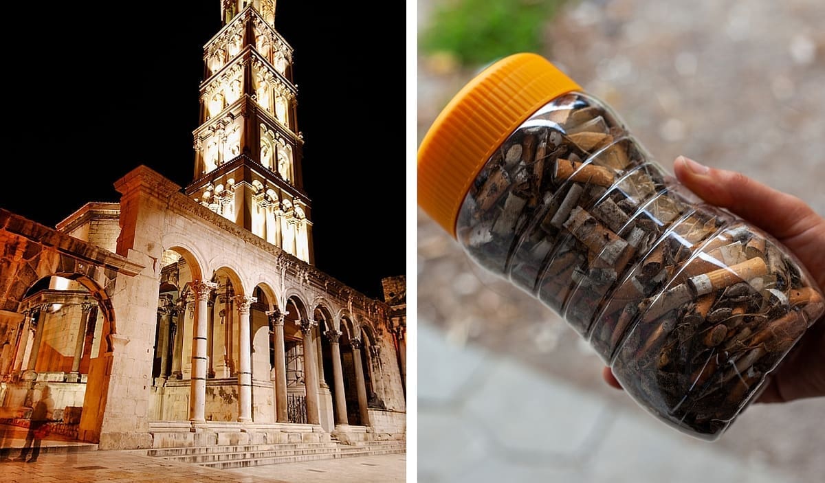 NIJE MOGAO VJEROVATI OČIMA Muškarac gledao kako turistička djelatnica istresa opuške po katedrali Sv. Dujma, pa ga izvrijeđala