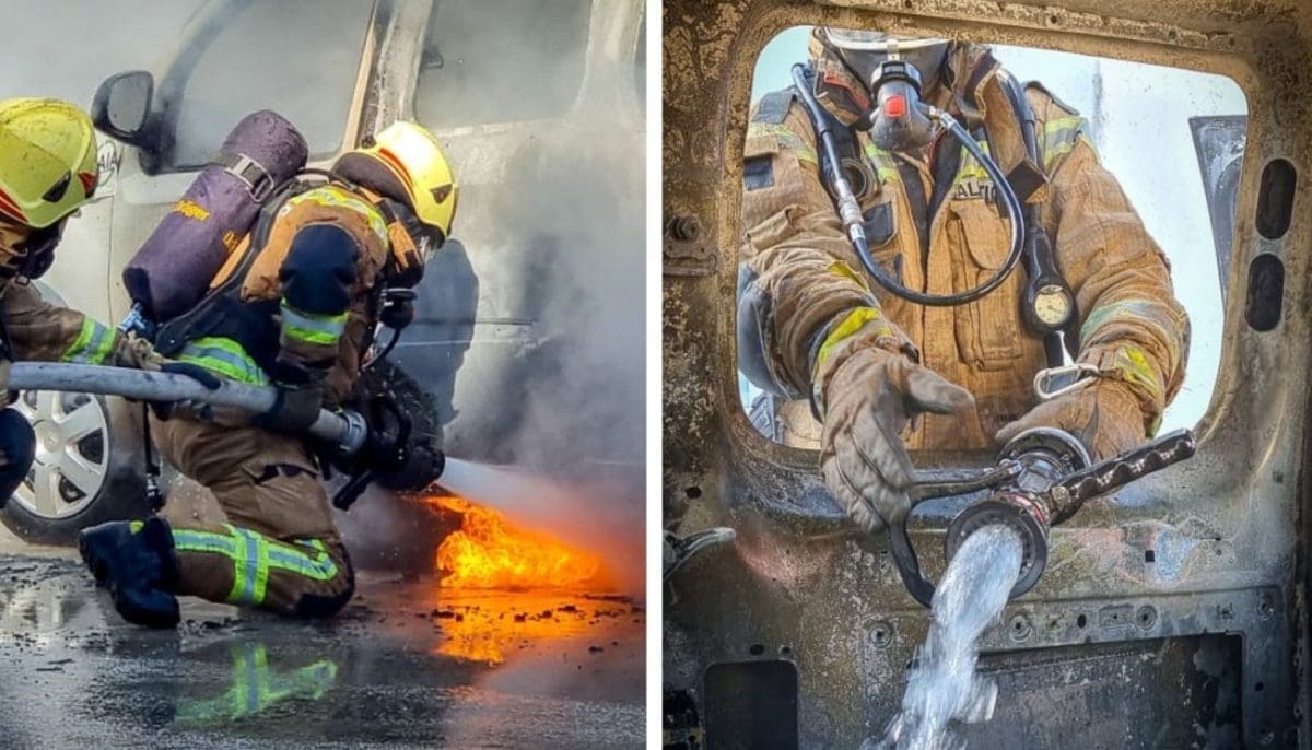 MNOGI SU MISLILI DA JE NESREĆA Splitski vatrogasci pokazali spretnost u gašenju auta na hibridni pogon