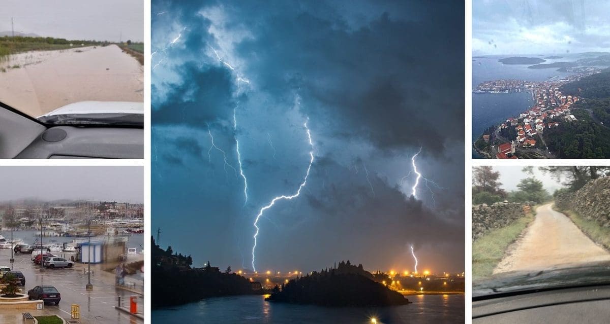 NAKON SUŠE DIO DALMACIJE POGODILE BUJICE Ogromne količine kiše u dolini Neretve, na vrgoračkom području i otocima plavile ceste