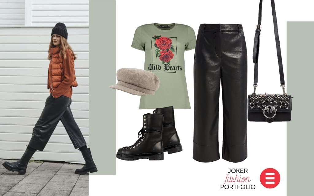 JOKER FASHION PORTFOLIO Kožne hlače – od jutra do večeri
