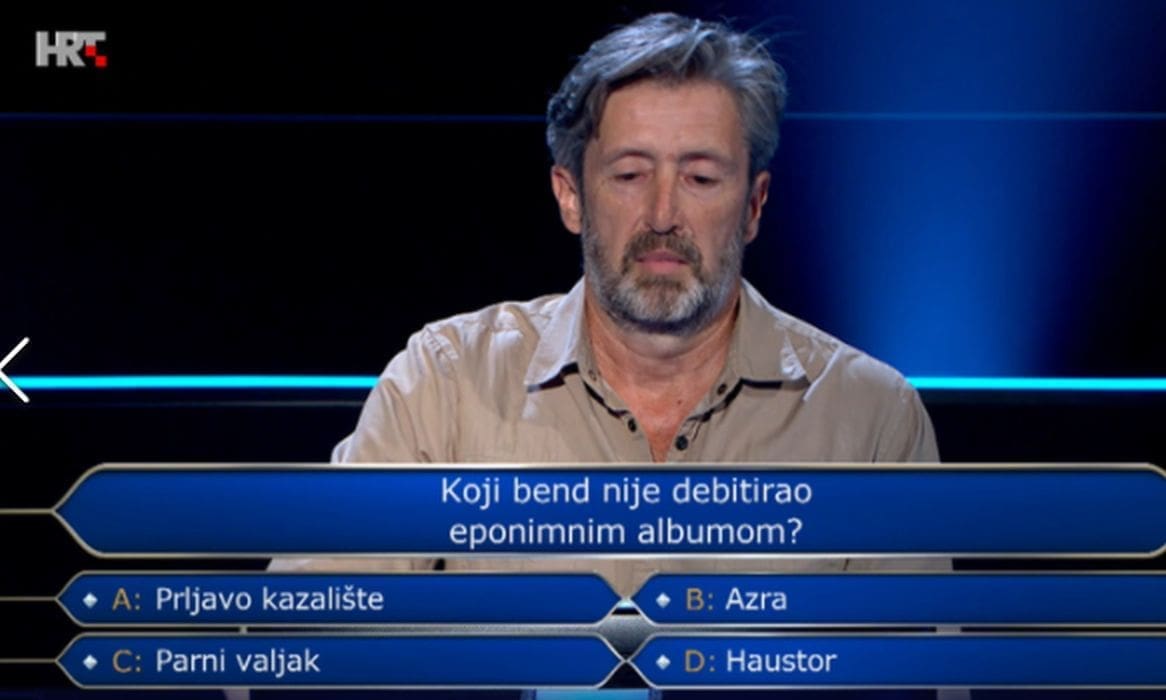 KOBNA PITANJA ZA DRUGI PRAG Iskusni kvizaš pao na pitanju o najpoznatijim domaćim bendovima, znate li odgovor?