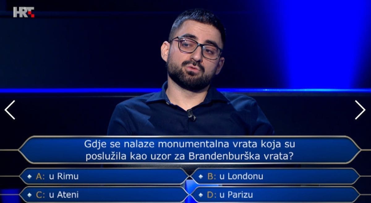 Mladi Splićanin briljirao u Milijunašu, u idućoj emisiji otvara pitanje za 125.000 kuna