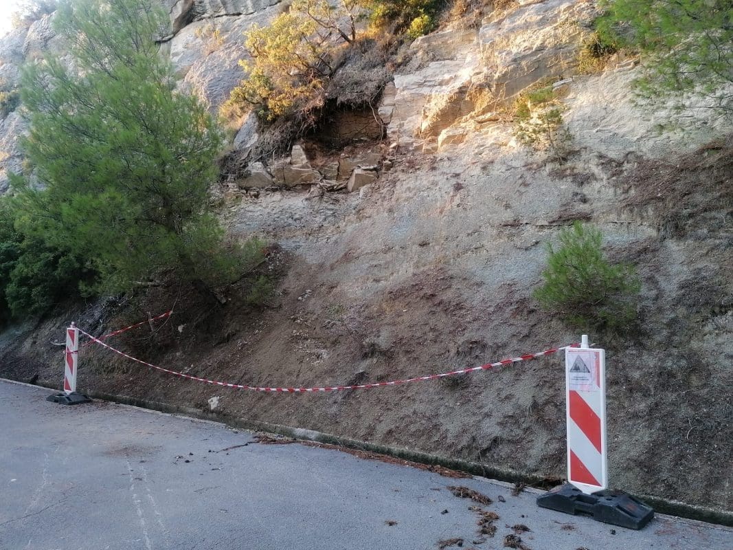 Kamenje nad glavama: Opasni odron prijeti na Marjanu