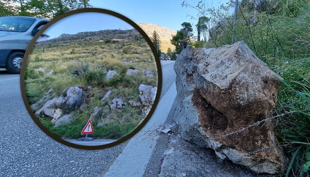 SPLITSKA PROMETNICA KAO RUSKI RULET Dogodio se odron kamena na cestu, puka je sreća što se nije dogodila tragedija