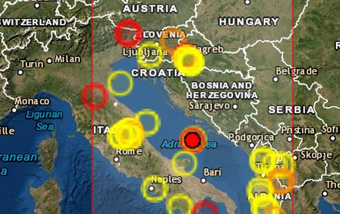 PONOVNO ZATRESLO Epicentar potresa 98 kilometara od Splita