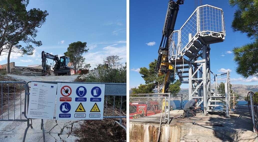 SPLIĆANI, BUDITE OPREZNI! Gradi se nova promatračnica na Marjanu: "Ovim putem još jednom molimo sugrađane za strpljenje i razumijevanje tijekom izvođenja radova"