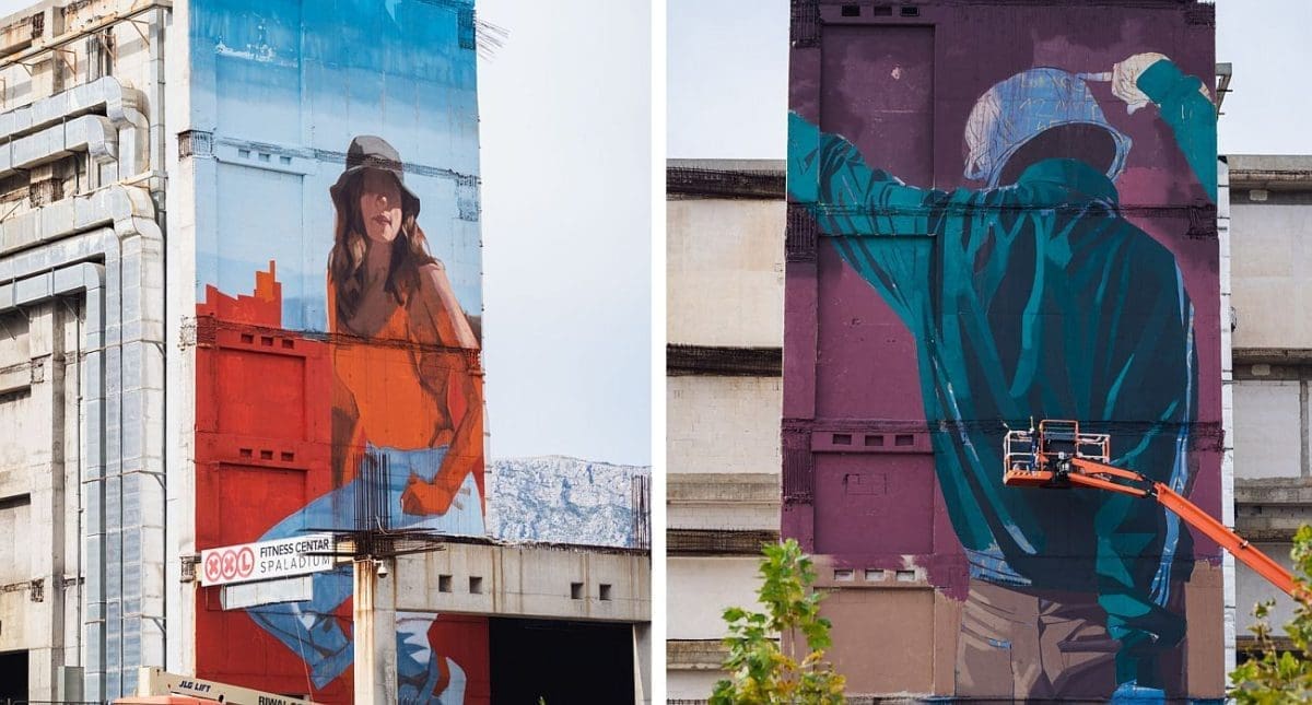 SPLITSKO "RUŽNO PAČE" DOBILO NOVO RUHO Fasadu Spaladium Arene od sada krase umjetnički grafiti