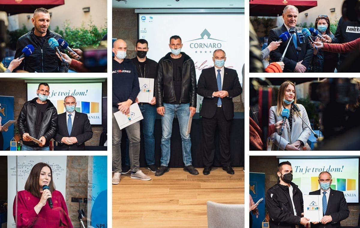 ŽUPANIJA PODIJELILA PREKO 2.3 MILIJUNA KUNA Dvadeset obitelji potpisalo ugovore iz projekta "Tu je tvoj dom"