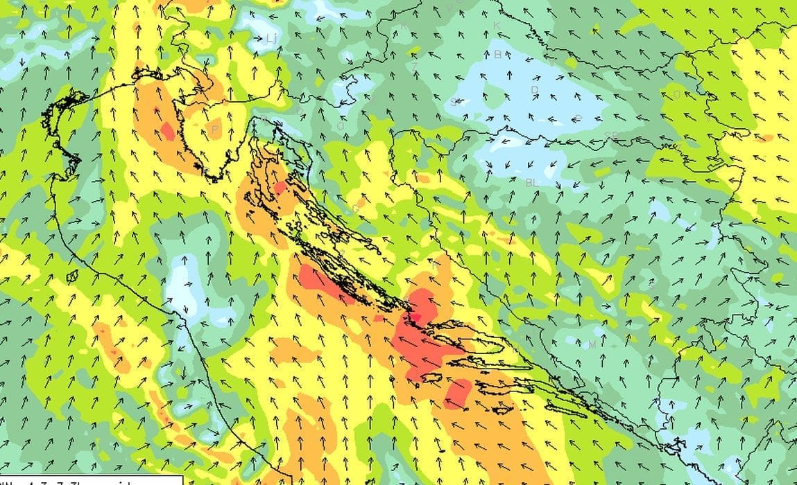 TJEDNA PROGNOZA VREMENA Iskoristite zadnji suhi dan, bablje ljeto je gotovo. Pred nama obilne kiše, snažno jugo, a od četvrtka i bura!