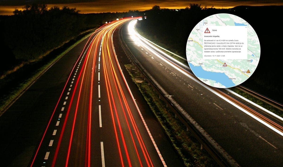 UPOZORENJE IZ HAK-a: Izvanredan događaj na autocesti u Zamosorju, oštećen dio ceste