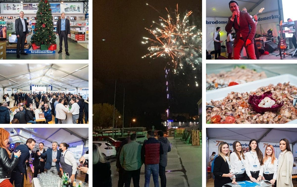 FEŠTA U SPLITU Brodomerkur proslavio 75 godina uspješnog poslovanja, sve je završilo spektakularnim vatrometom