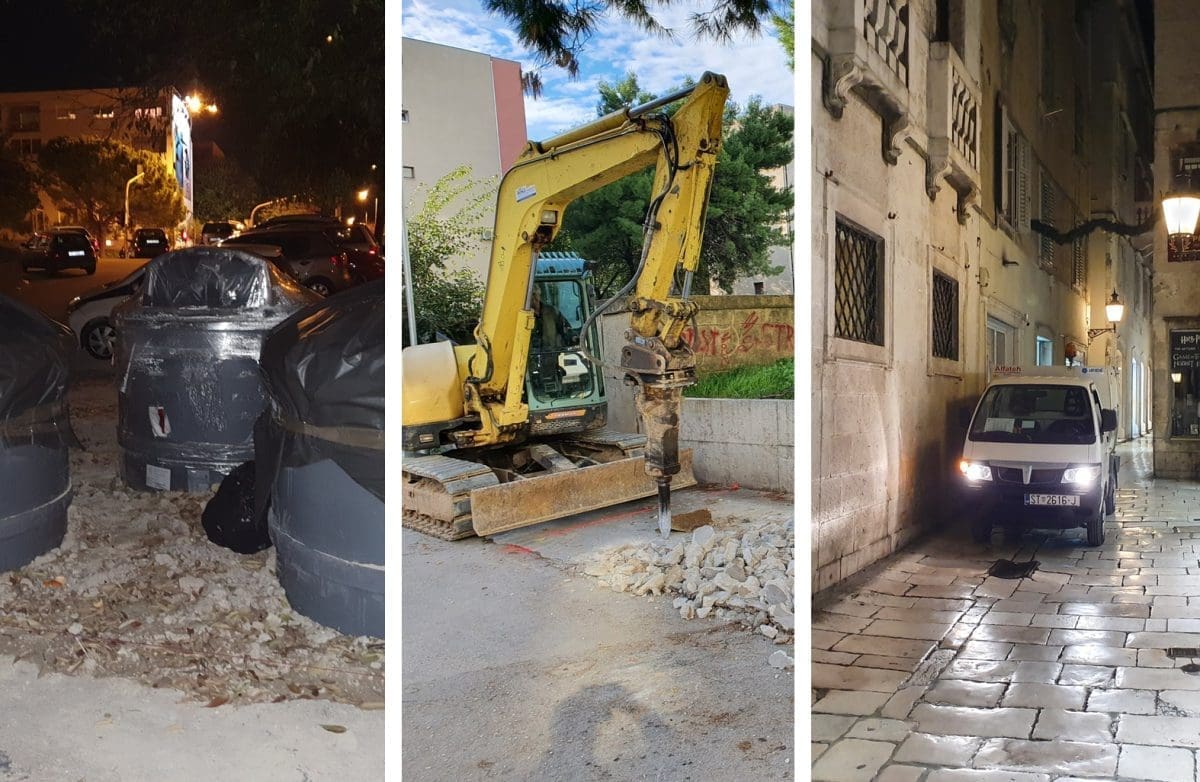 RADI SE PUNOM PAROM Nastavljeno postavljanje polupodzemnih kontejnera u Splitu