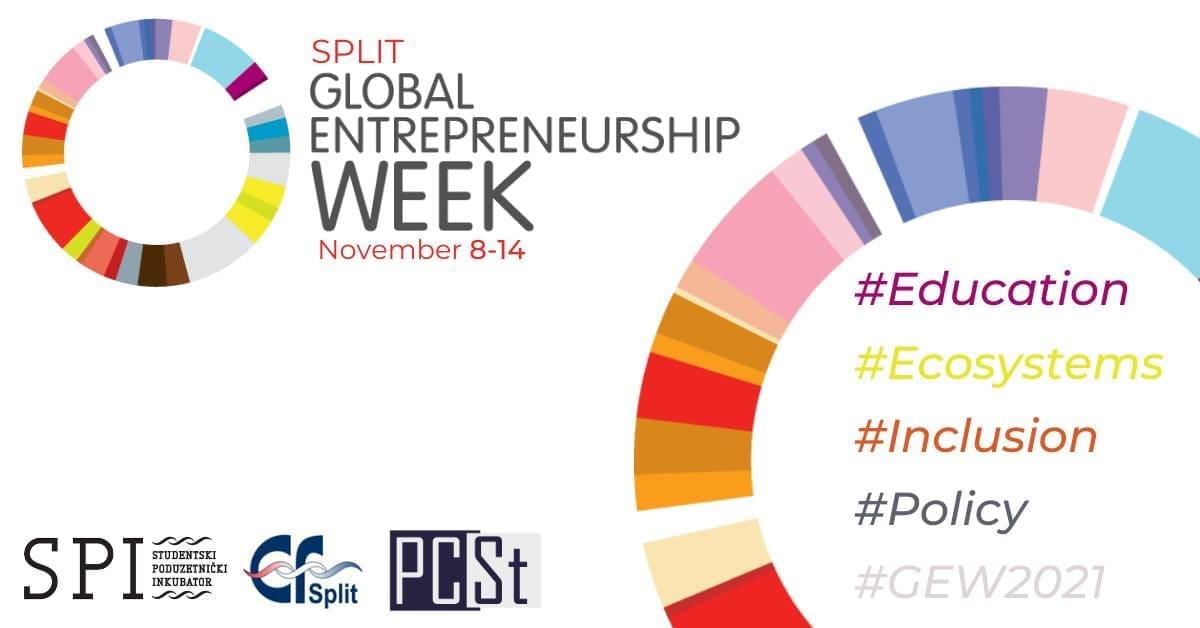 ŠESTU GODINU ZAREDOM Na Sveučilištu u Splitu se organizira Global Entrepreneurship Week Split 2021.