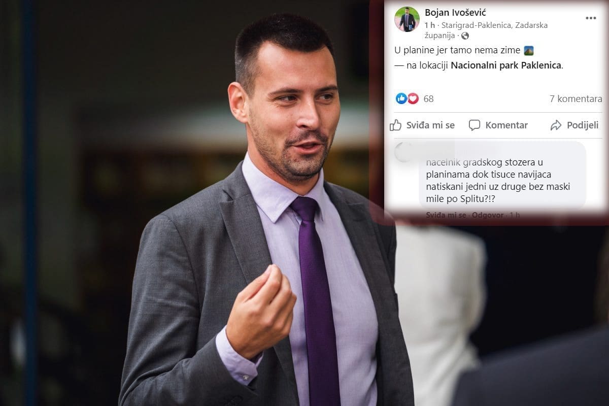 GRAĐANI OPLELI PO IVOŠEVIĆU: "Načelnik gradskog stožera u planinama dok tisuće navijača natiskani jedni uz druge bez maski mile po Splitu??"