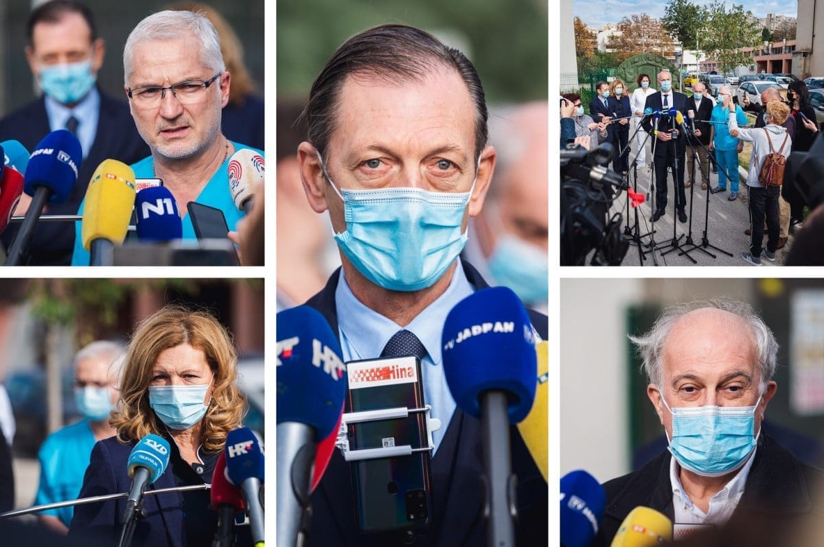 IZVANREDNO OBRAĆANJE PRED KBC-OM "Neka prosvjednici dođu vidjeti ovo. Više mi se gadi govorit brojke, a to su ljudski životi. 80 posto ljudi koji su umrli nisu trebali umrijeti"