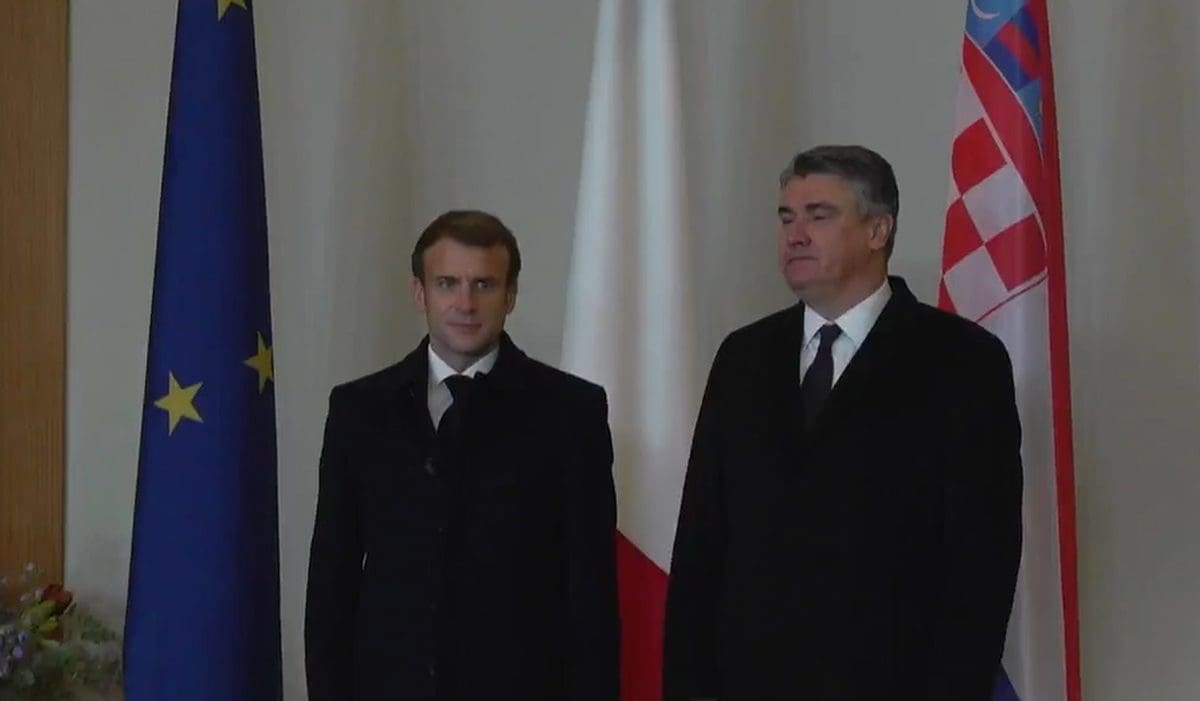 Macron stigao na Pantovčak kod Milanovića