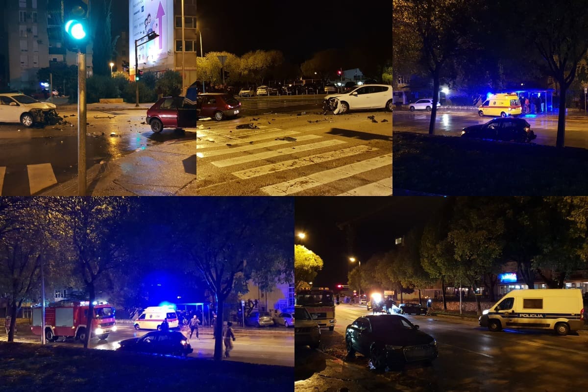 INTERVENIRALI VATROGASCI I HITNA Sudar više vozila kod 'Higijenskog', policija obavila očevid