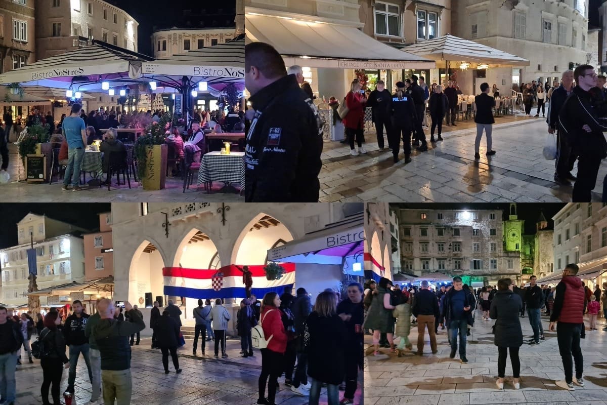 SPLITSKI PROSVJEDNICI NE ODUSTAJU Opet se okupljaju na Pjaci, sinoć su pozvali Torcidu da im pomogne