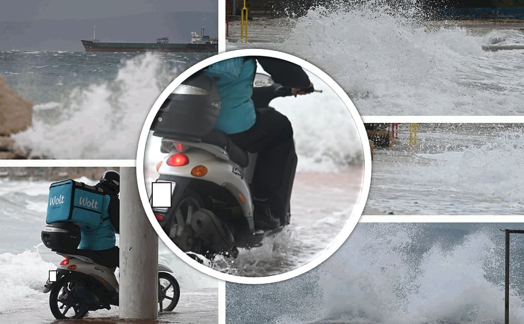 SPLITSKI DOSTAVLJAČ 'UPAO' U PROBLEME Na Bačama ga uhvatilo olujno nevrijeme, vozio motor 'preko mora'