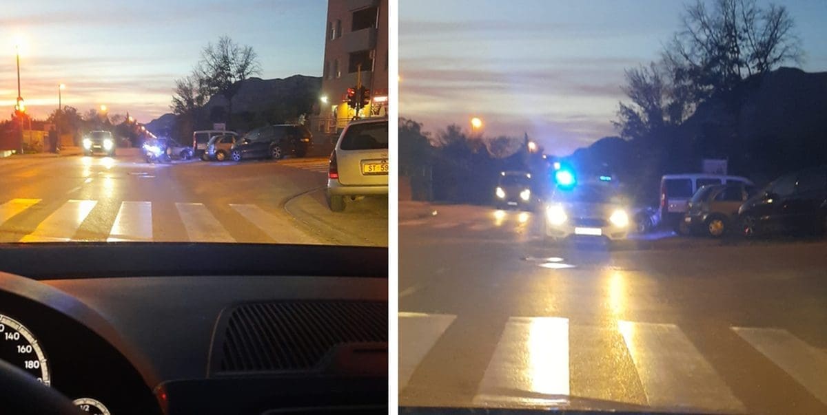 TEŠKA PROMETNA NESREĆA U SOLINU Sudar osobnog vozila i motocikla, intervenirala hitna. Otežano se prometuje