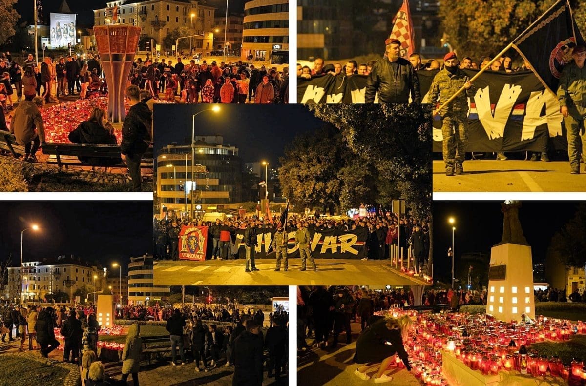 SPLIT UZ VUKOVAR Tisuće svijeća svijetli Vukovarskom: Brojni Splićani odaju počast Gradu heroju u koloni sjećanja