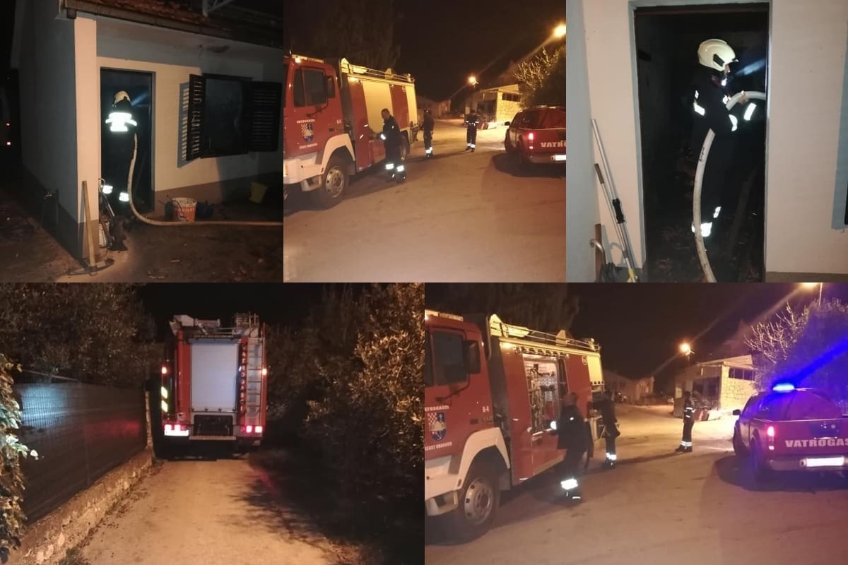 ZAPALILA SE SUŠARA ZA MESO KOD TROGIRA "Nažalost, nije bilo spasa..."