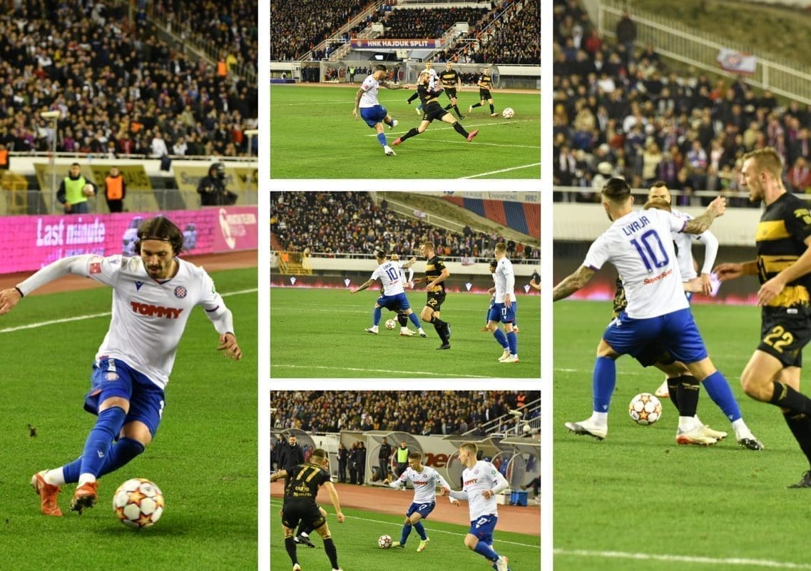 HAJDUK - OSIJEK 0:0 Kalinić obranio jedanaesterac. Bjelica dobio crveni karton