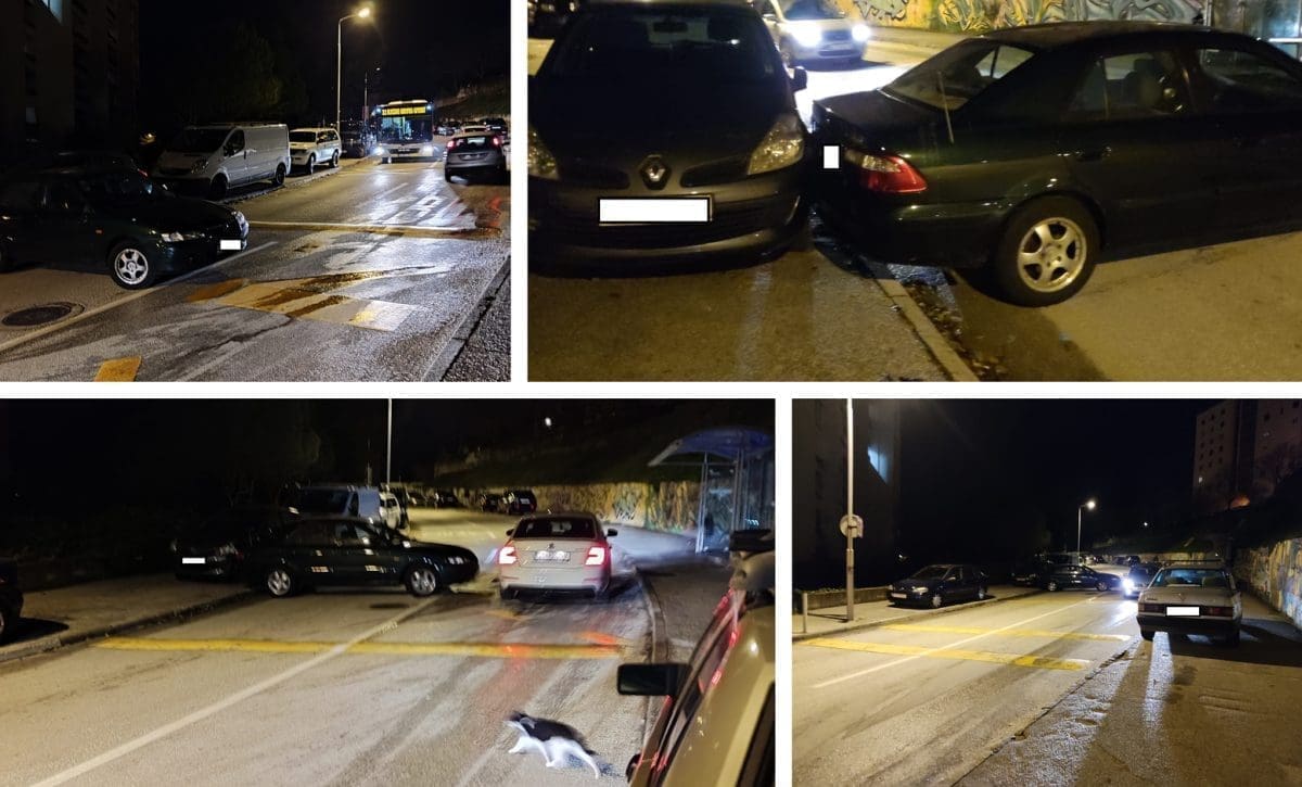 ŠTO SE DOGODILO NA PUJANKAMA? Automobil 'zakrčio' pola prometnice, autobus jedva prolazi: "Oštećeno još jedno vozilo, nigdje nikoga nema..."