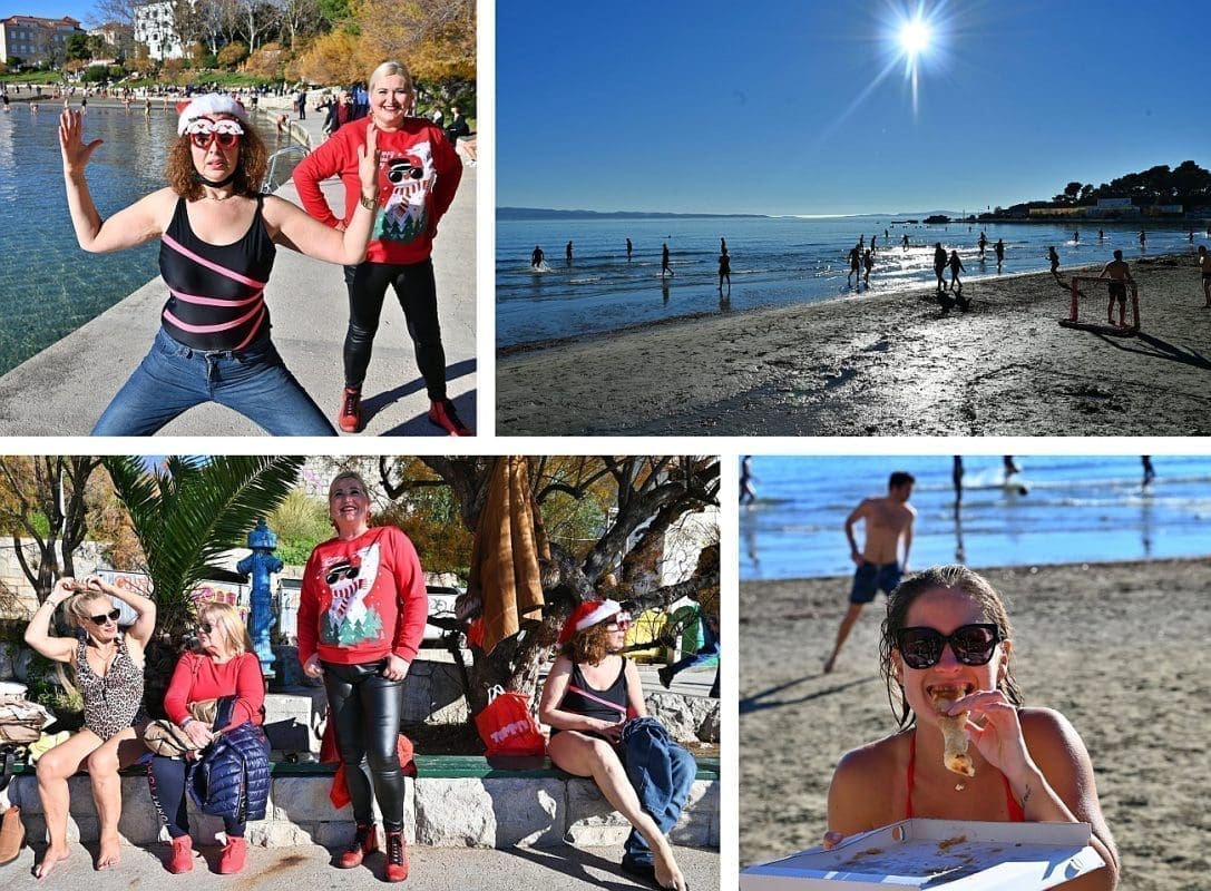 U DALMACIJI IZMJEREN 21 STUPANJ! Danas je bila jedna od najtoplijih Starih godina u novijoj povijesti. Na Bačvicama kao da je proljeće