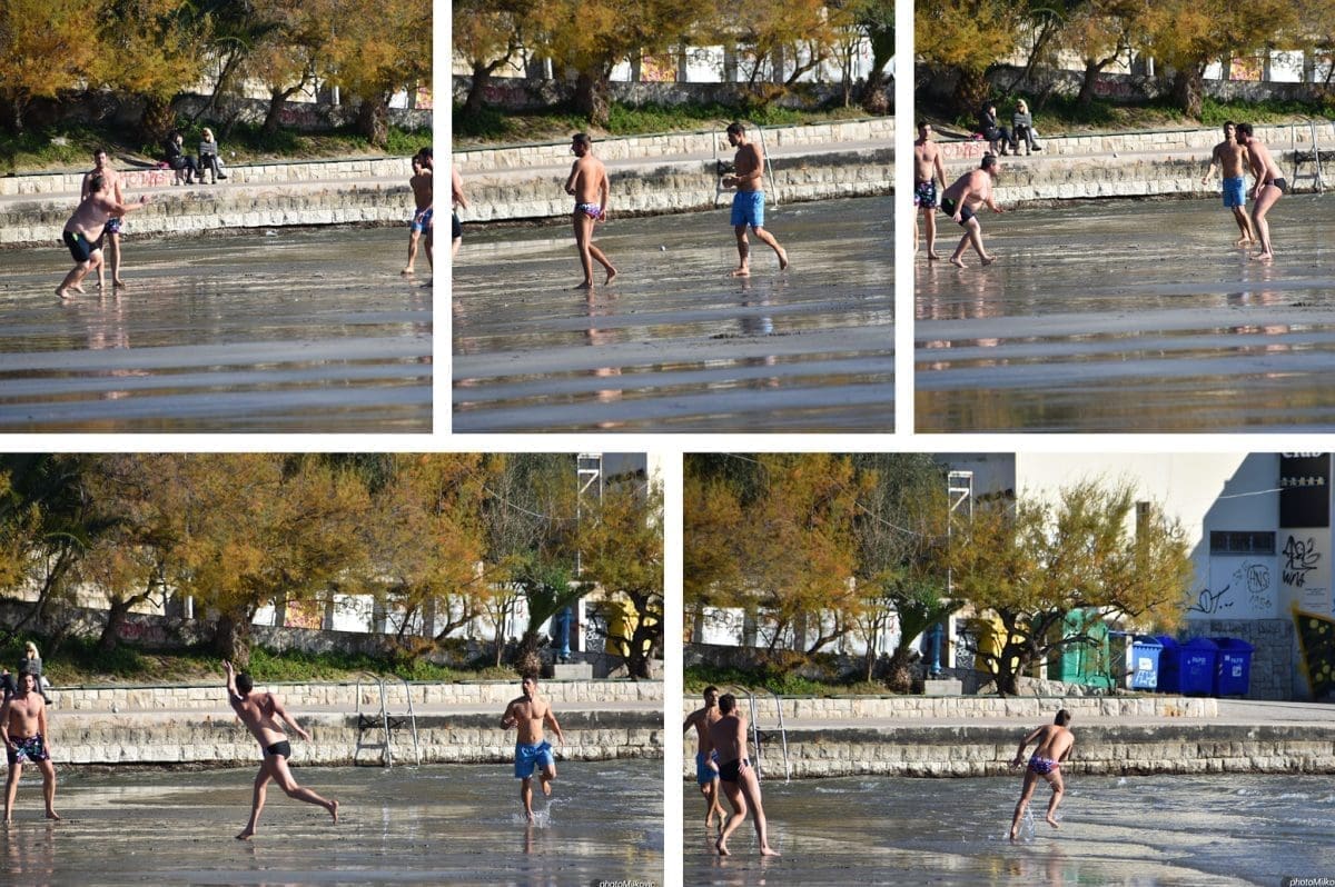 VESELO NA POZNATOJ SPLITSKOJ PLAŽI Splićani iskoristili predivan dan. Najhrabriji su se kupali, a igrao se i picigin. Evo fotografija...