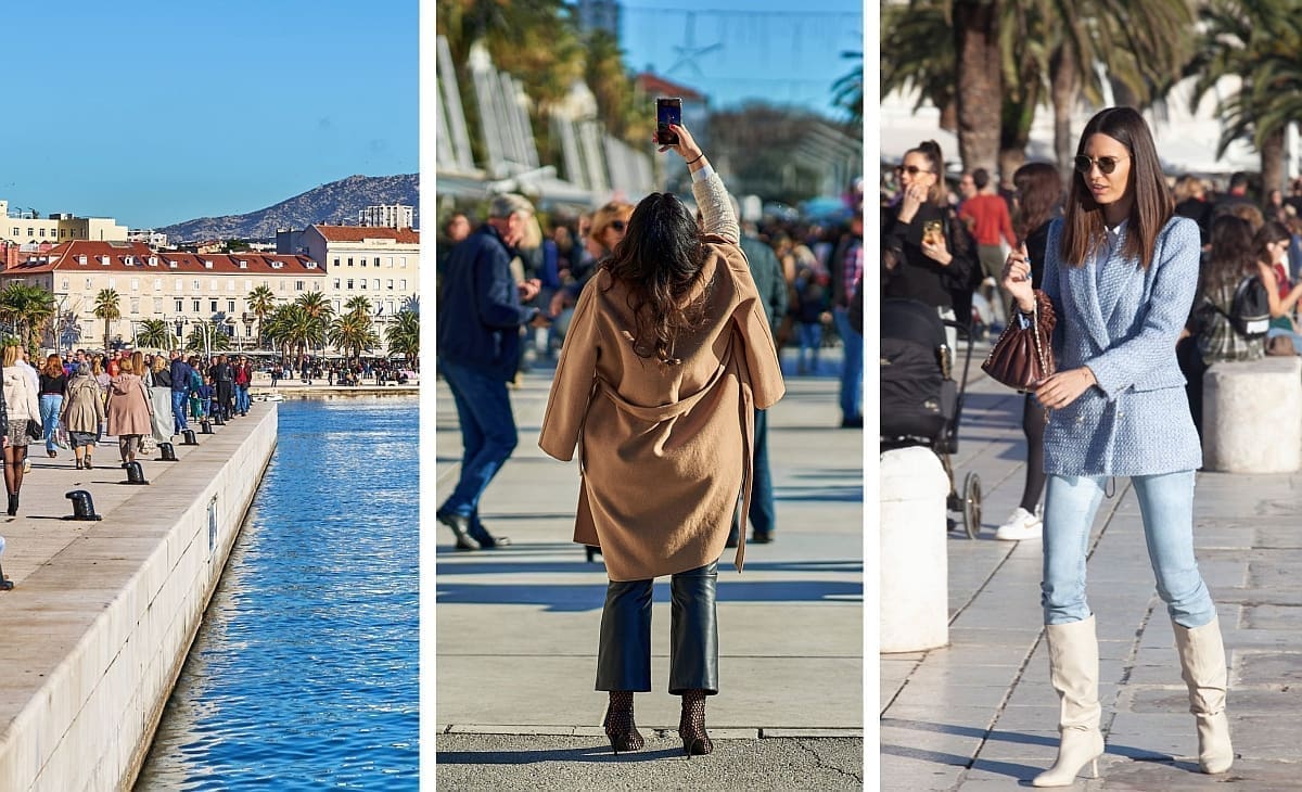 Split je rijetko kada bio krcat na svakom koraku kao na Staru godinu: Splićanke na sto muka - što odjenuti zimi na +20!