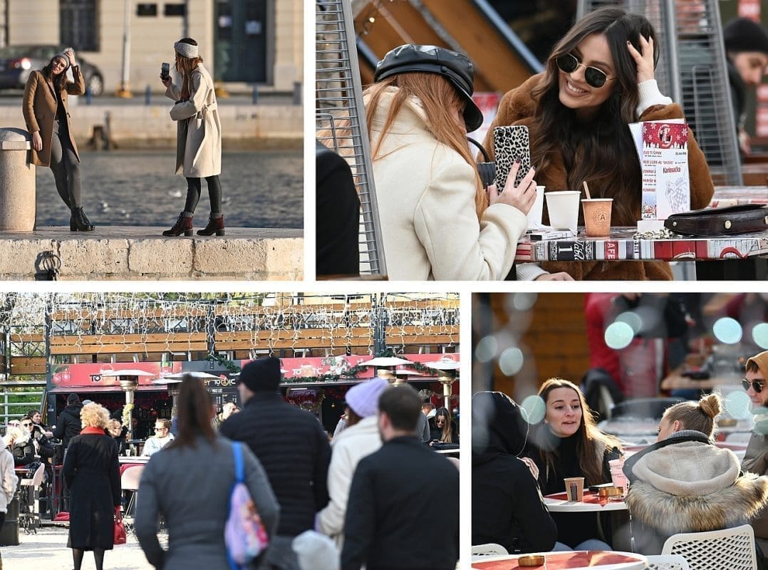 LJUBAV JE U ZRAKU Splićani su jedva dočekali prvi dan bez kiše, ekipi na Cornaru i Rivi nije smetala hladnoća