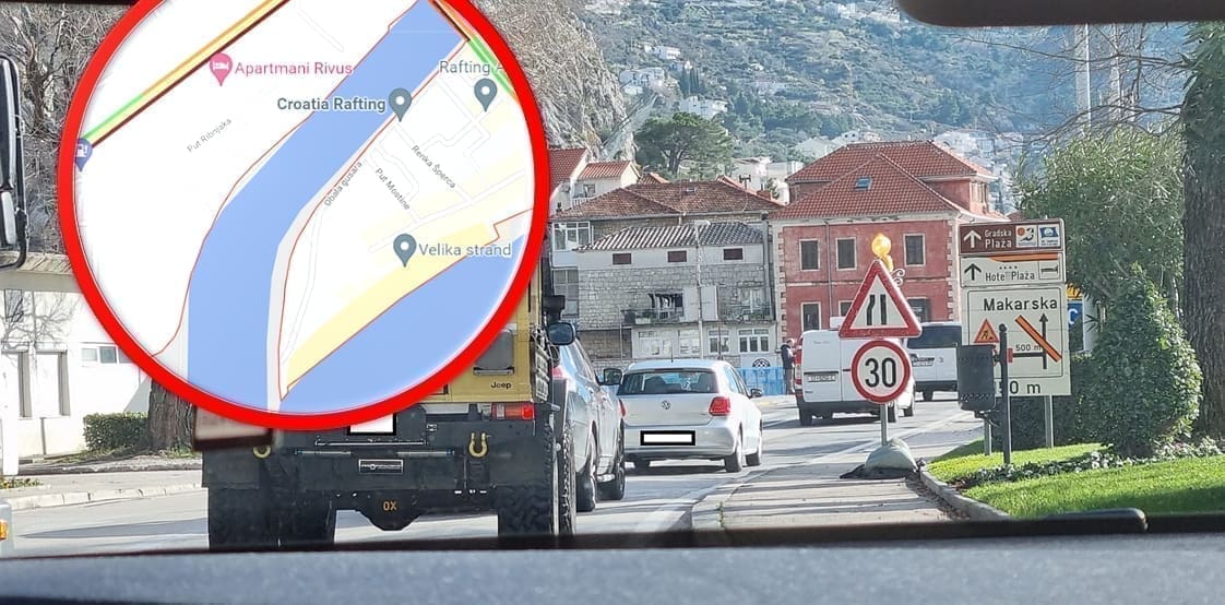 PROMETNI KOLAPS U OMIŠU Kolona vozila je kilometarska, čitatelj nam se požalio: "Užas, samo kroz centar prolazim skoro pola sata"
