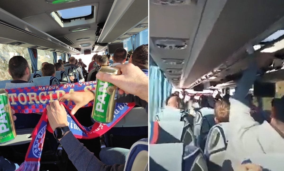 'GORI' CIJELA DALMACIJA Svi dišu za Hajduka, kadrovi iz navijačkog autobusa će vas oduševiti: "Očekujemo pobjedu"