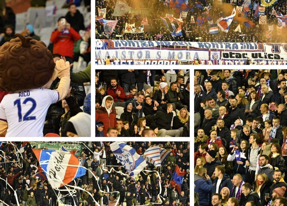 VELIČANSTVENO JE NA STADIONU Žestoko se navija, ludnica je prava. Evo što smo sve zabilježili...