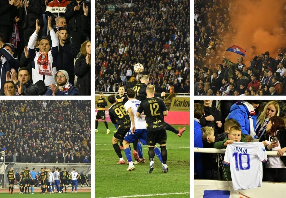 CIJELI STADION SKANDIRAO 'BIJELIMA' Sve se treslo, navijanje je bilo spektakularno. Pogledajte ove prizore koje smo zabilježili na Poljudu