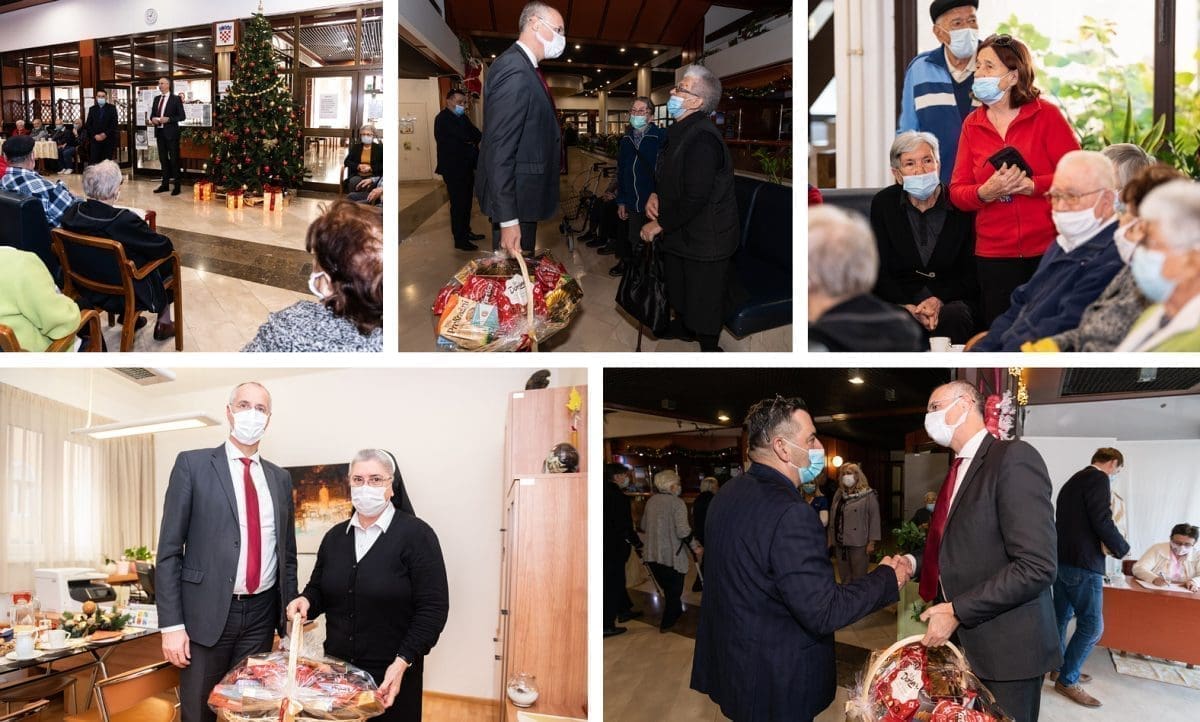 UPUTIO IM JE TOPLE PORUKE Puljak posjetio splitske domove za starije i nemoćne te Centar za rehabilitaciju „Samaritanac“