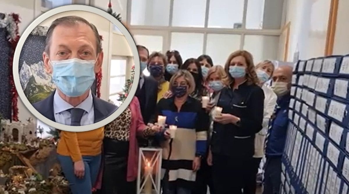 DIRLJIVI PRIZORI U SPLITSKOJ BOLNICI Skauti su ravnatelju Meštroviću predali betlehemsko svjetlo