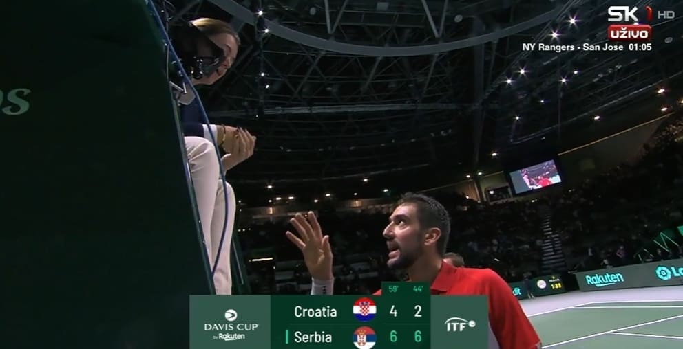 Čilić nakon poraza prigovarao sutkinji: "Odradila si užasan posao"