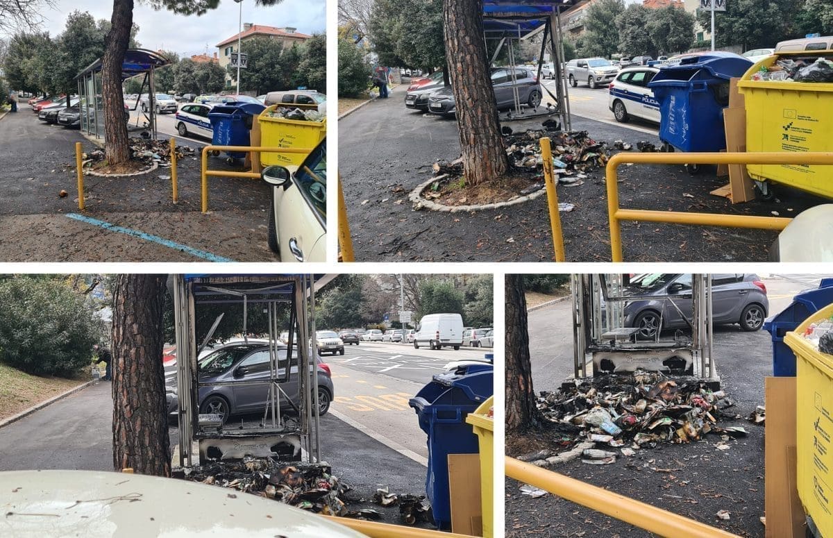 UŽASNI PRIZORI U SPLITU Opet su gorjeli kontejneri, buktinja zahvatila autobusnu stanicu. Evo fotografija...