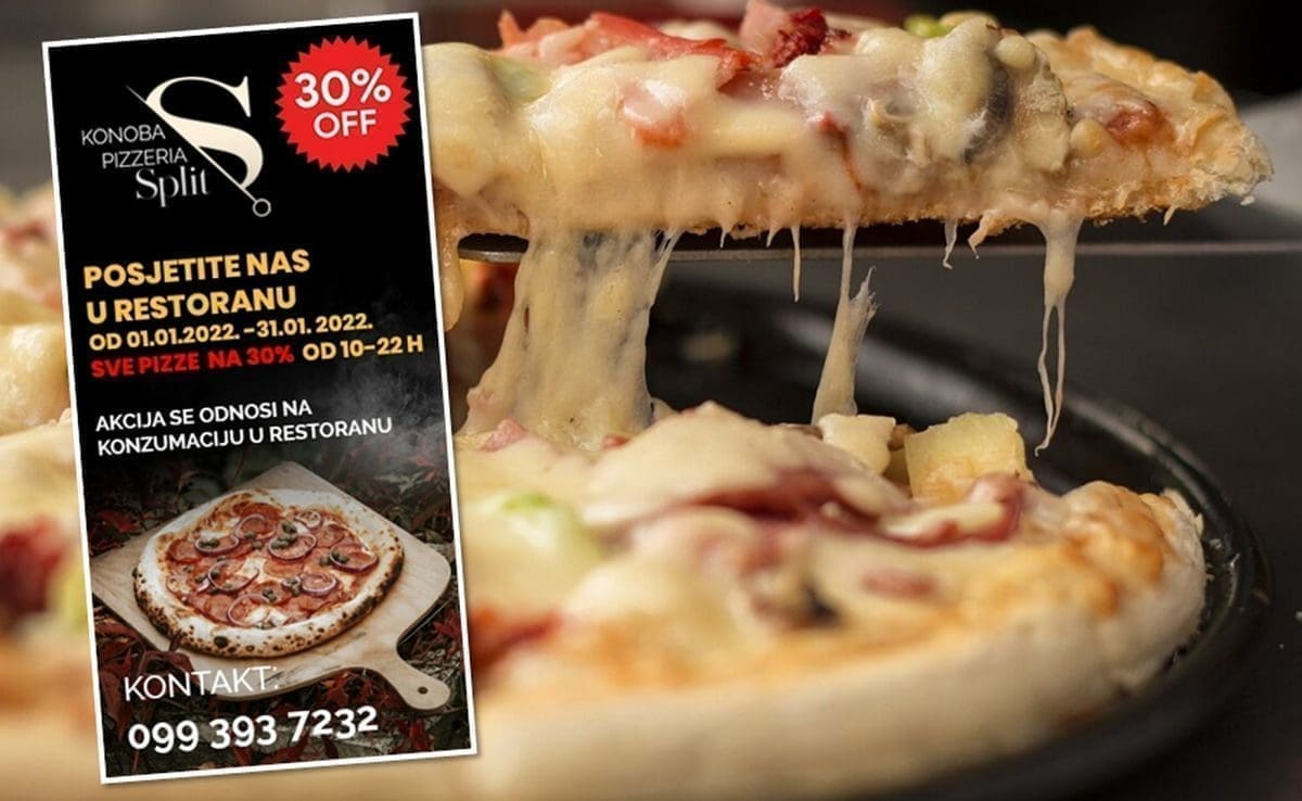 KOD NJIH JE UVIJEK VRIJEME DARIVANJA Konoba pizzerija Split nude popuste koje ne smijete propustiti, iznenadite svoja nepca i kušajte fantastične pizze